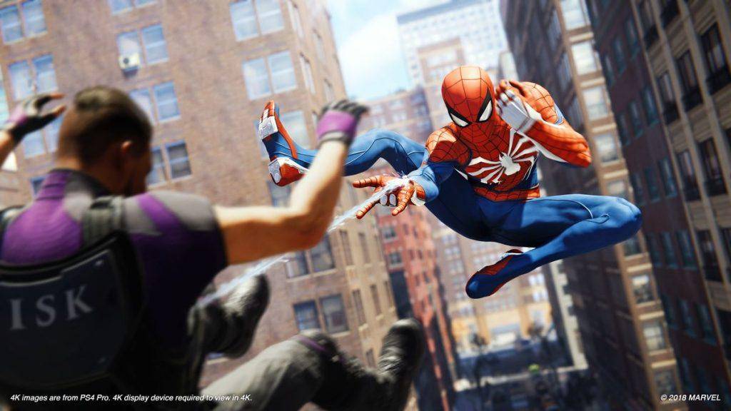 Captura del juego Marvel's Spider-Man para PS4. 